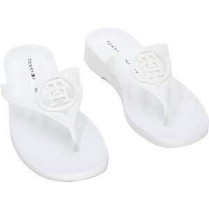 Tommy Hilfiger Vedna Jelly Thong Sandals White - Women's Size 5M